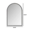 FONTOI Arched Wall Mirror, Vintage Vanity Mirror, Mirror Wall Decor for Bathroom Bedroom Living Room Cloakroom Entryway, Silver, 23.62"*35.43"*0.98" - 3 of 4