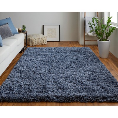 Gendry Navy Blue 5' x 8' Tufted Polyester Area Rug