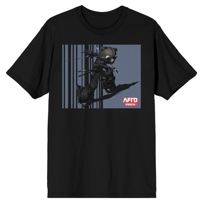 Afro Samurai Jinno Character Men's Black Graphic Tee