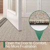 Ultra Indoor Door Entrance 24 inchx 36 inch Non Slip Doormat Low Profile Beige Herringbone Carpet for Patio Porch - 3 of 4