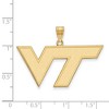 Black Bow Jewelry 14k Yellow Gold Virginia Tech Hokies NCAA Large Pendant - 2 of 3
