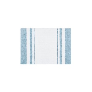 Gracie Mills Cecelia Casual Stripes Cotton Reversible Bath Rug - 1 of 4