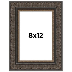 PosterPalooza | Photo Size Museum Brown Picture Frame - UV Acrylic, Foam Board Backing, Hanging Hardware - 1 of 4