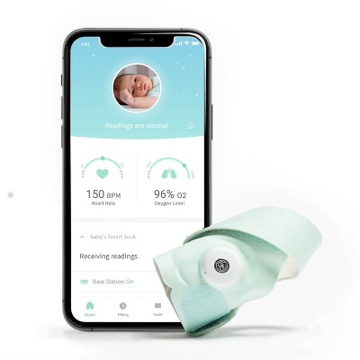 Owlet Smart Sock 3 Baby Monitor with Oxygen & Heart Rate - Mint Green
