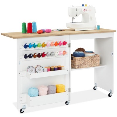 Best Choice Products Sewing Machine Table & Desk W/ Craft Storage And ...