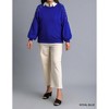 Women's Round Neck Pullover Sweater With Long Sleeve Pearl Details - umgee - 3 of 4