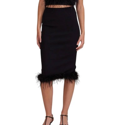 Women's Jamila Feather Detail Skirt - LUCY PARIS