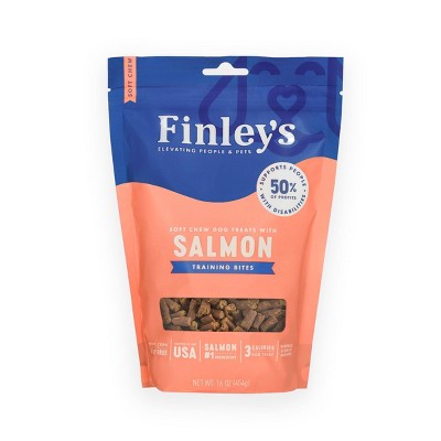 Finley's All Natural Salmon Soft Training Bite Dog Treats - 16oz