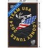 Trends International Looney Tunes x Team USA - Surfing Framed Wall Poster Prints - 3 of 4