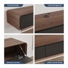 POVISON Fully Assembled Modern Floating TV Stand for TVs up to 65",Wall-Mounted Entertainment Center with 3 Flip-Down Cabinet Doors TV Console - 3 of 4