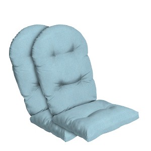 ARDEN Oceantex Outdoor Plush Modern Tufted Adirondack Cushion, 2 Pack, 20 x 18, Water Repellent, Fade Resistant 20 x 18, Sky Blue - 1 of 4