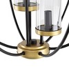 20"x22.3" 3-Light Carlos Chandelier Ceiling Light Black/Gold - A&B Home: Vintage Style, Adjustable, UL Listed, Iron Body - image 3 of 4