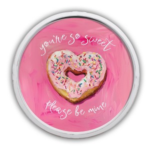 Creative Products Sweet Heart Donut Round Framed Print - 1 of 4