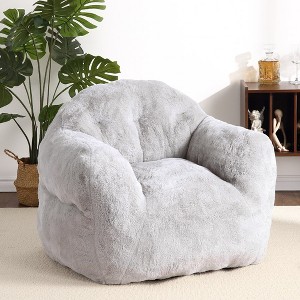Large Bean Bag Chair for Adults, Lazy Sofa Upholstered Floor Sofa Soft Plush Chair Bean Bag Couch for Living Room Bedroom - 1 of 4