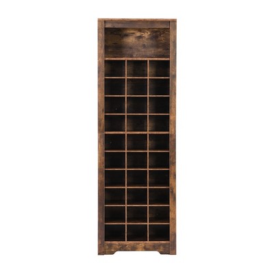 VYNXARIA 30 Storage Brown Free Standing Tall Cabinet with Contemporary Design and Versatile Storage