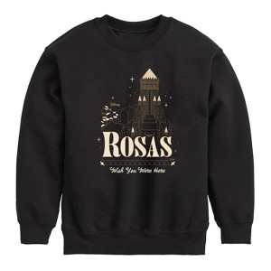 Boys' - Disney - Rosas Wish You Were Here Graphic Long Sleeve Fleece Sweatshirt - 1 of 4