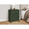FONTOI Side Table with Storage Drawer&Cabinet, Bedside Table with Clapboard, Nightstand for Living Room, Bedroom, Green, 13.75"*25.25"*20" - 2 of 4