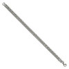Black Bow Jewelry 7.25mm Stainless Steel Rambo Double Curb Chain Bracelet, 9 Inch - 2 of 4