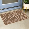 Unique Bargains Indoor Outdoor Durable Easy Clean Absorbent Washable Dirt Resist Door Mat 1 Pc - 2 of 4