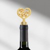 Unique Bargains Bottle Stoppers Zinc Alloy PTR Gold Tone Black 4.13"x1.57"x0.79" 1Pcs - 2 of 3