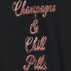 Rerun Island Men's Champagne And Chill Pills Luxury Paradise With A Side Of Chaos Long Sleeve Graphic Cotton Sweatshirt Hoodie - 2 of 4