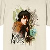 Lord Of The Rings Frodo Baggins Ink Splash Tree Adult Natural Crew Neck Short Sleeve T-shirt - 2 of 4