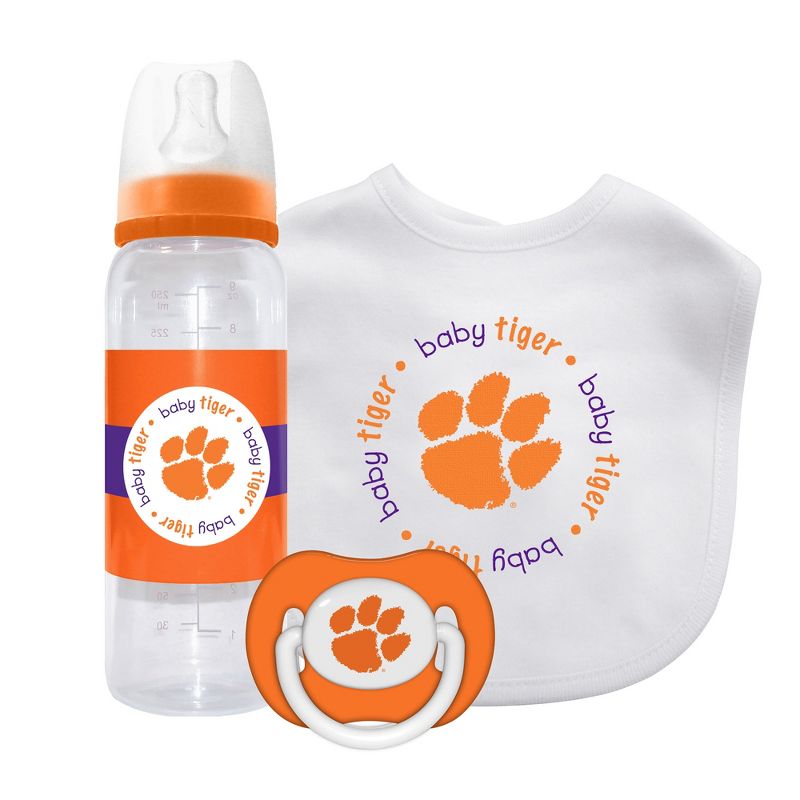 Baby Fanatic Officially Licensed 3 Piece Unisex Gift Set - NCAA Clemson Tigers, 1 of 4