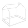 Twin Size/Full Size Platform Bed, Wooden Floor Bed, House-Shaped Bed Frame with Roof for Teens Boys Girls Bedroom Furniture (Slats Not Included) - 2 of 4
