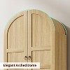 72" Tall Arched Kitchen Pantry Storage Cabinet, Modern Farmhouse Storage Cabinets with 2 Doors & Drawers,For Dining Room - 3 of 4