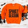 Spooky Season Block Distressed - Women's Graphic Sweatshirt - 2 of 4