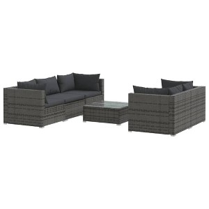vidaXL Garden Lounge Set Grey and Anthracite - 1 of 4