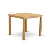 East West Furniture CAFE3-OAK-C 3 PC counter height Dining room set-pub Table and 2 counter height stool - 3 of 4