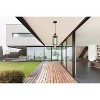 15" Walker Hill LED Outdoor Clear Seedy Glass Pendant Matte Black Finish - EGLO: ETL Listed, Adjustable Head Tilt, 5 Year Warranty - 3 of 4