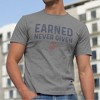 OUTSIDE THE WIRE Leatherneck for Life Earned Never Given Vintage T-Shirt - 2 of 2