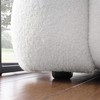 FURNIinspire Human body structure,  marshmallow sofa, boucle sofa, 3 seater, White, 84.3"*35.83"*27.86" - 3 of 4