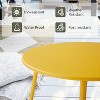Simple Trending Outdoor and Indoor End Table for Garden Balcony Yard, Yellow - 4 of 4