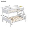 NicBex Twin over Full Bunk Bed with Full-Length Guardrail,Loft Bed with Ladder and Converts to 2 Beds,Noise Reduced Bunk Beds for Bedroom - 3 of 4