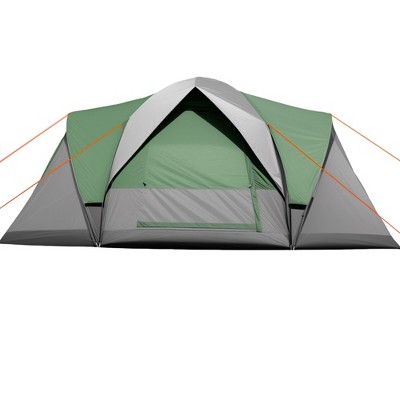 SUGIFT 5–6 Person Family Camping Tent – Waterproof 2-Room Dome Tent with Divider Curtain, Panoramic Mesh Windows, and Carry Bag