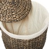 Set of 2 Sea Grass Storage Baskets Khaki - Olivia & May - image 4 of 4