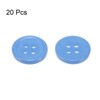 Unique Bargains Sewing Resin Round Flat 4-Hole Replacement Craft Buttons 20 Pcs - 3 of 4