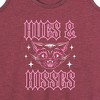 Women's - Instant Message - Valentine's Day Hugs And Hisses Cat Graphic Racerback Tank - 2 of 4