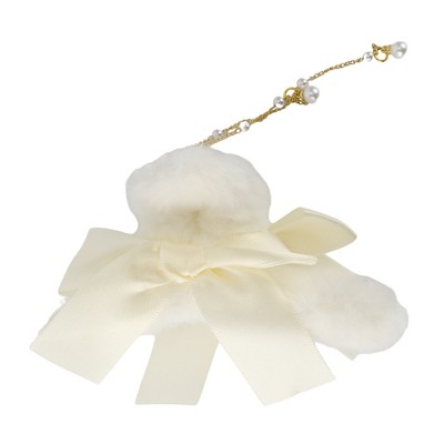 Unique Bargains Women's Elegant Double Faux Pearl Tassels Hair Clips 1 Pc