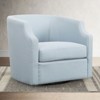 NicBex Linen Swivel Barrel Accent Chair,Upholstered Swivel Living Room Chair with Curved Backrest,Cozy Armchair,Accent Chairs for Living Room - 2 of 4