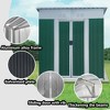 NicBex 6*4ft Outdoor Storage Shed Metal Garden Shed with Single Door and Apex Roof, Weatherproof and Durable, for Garden Tools and Equipment - 4 of 4