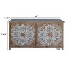 60" Multi-Functional Accent Cabinet with 4 Doors, Vintage Buffet Storage Cabinet for Living Room, Bedroom, or Dining Room – The Pop Home - 4 of 4