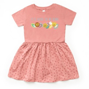 The Juniper Shop Mini Smiley It's Good To Be Kind Lumi Toddler Dress - 1 of 4
