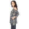 Women's Snake Print Cold Shoulder Tunic - 2 of 4