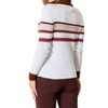 Women's Sophisticated Striped Rib-knit Blouse - Basic Bae - image 2 of 4