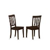 Nordic Kitchen Dining Set - 5 Piece Table & Chair Set - Solid Wood - Cappuccino Finish - Round Table for 4 - 3 of 4