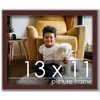 PosterPalooza | Photo Size Minimalist Brown Picture Frame - UV Acrylic, Foam Board Backing, Hanging Hardware - 2 of 4
